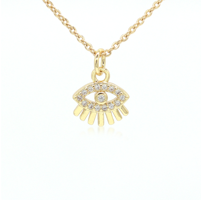 Eye Gold Necklace