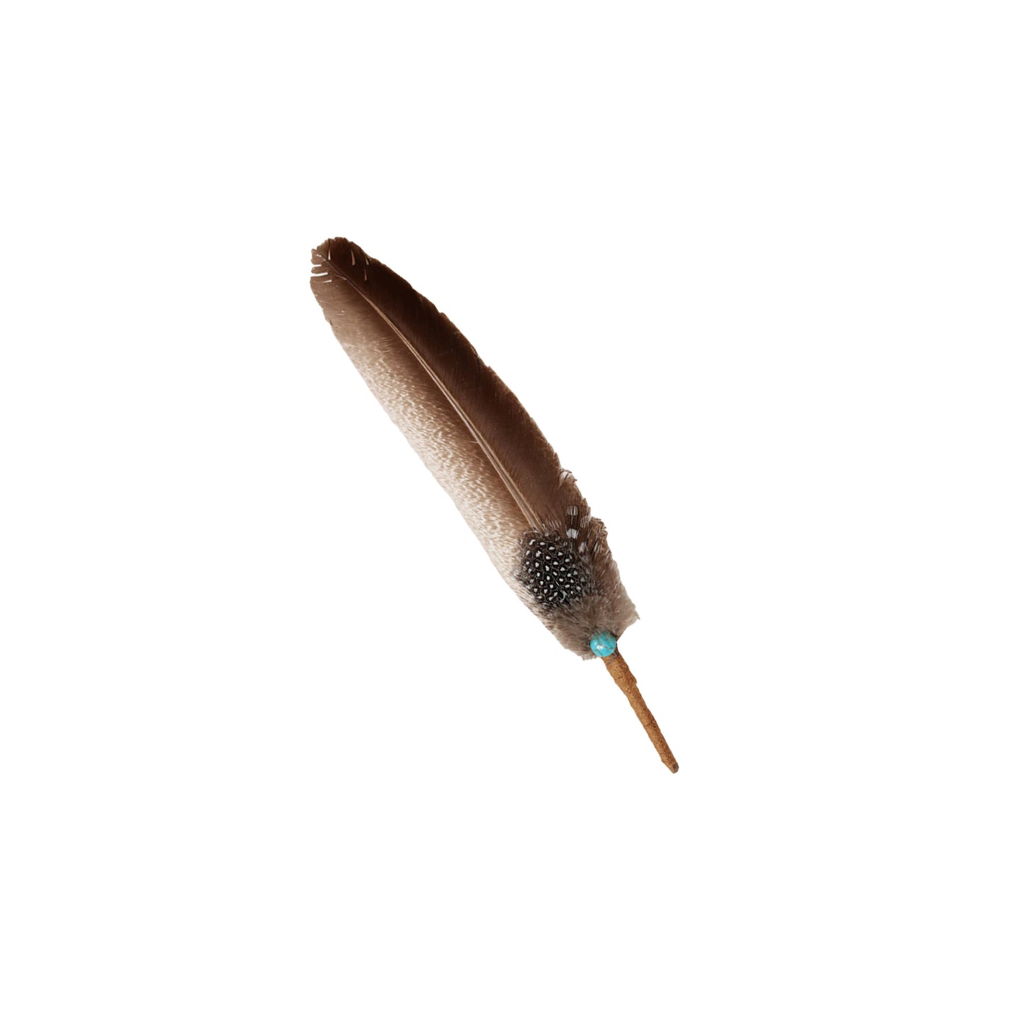 Smudge Feather, Turkey w/ Turquoise Bead