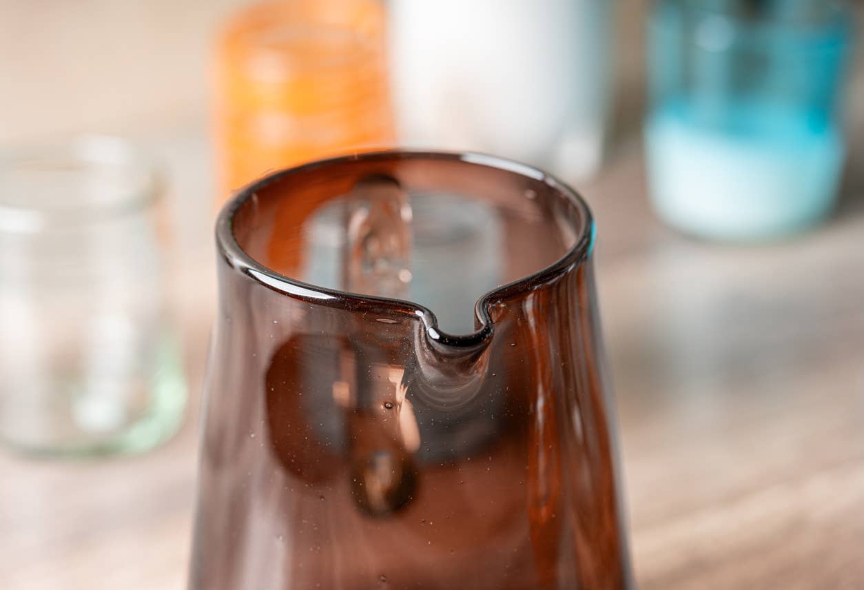 Handblown Glass Pitcher