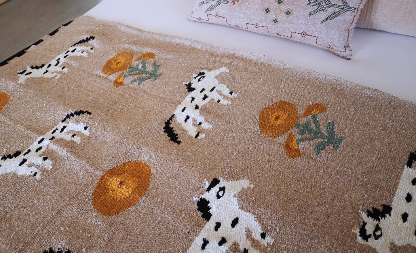 Poppies 'n Ponies // Handwoven Blanket
