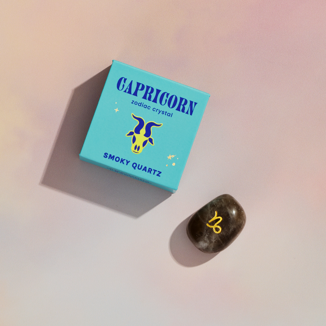 Capricorn Boxed Zodiac Crystal – Smoky Quartz