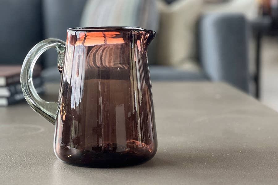 Handblown Glass Pitcher