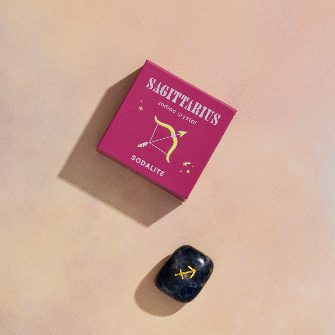 Sagittarius Boxed Zodiac Crystal - Sodalite