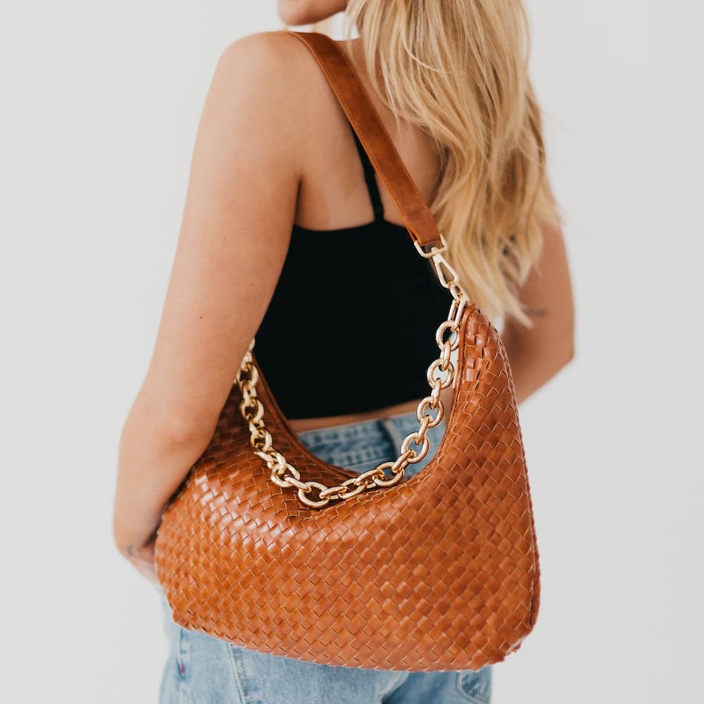 Sienna Woven Shoulder Bag