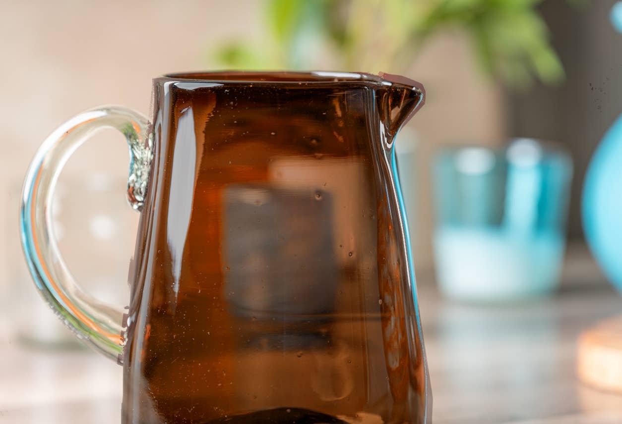 Handblown Glass Pitcher