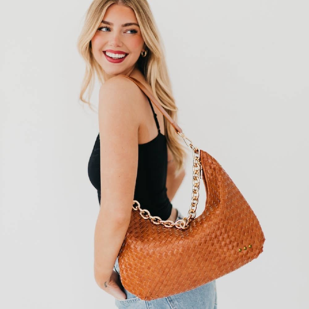 Sienna Woven Shoulder Bag