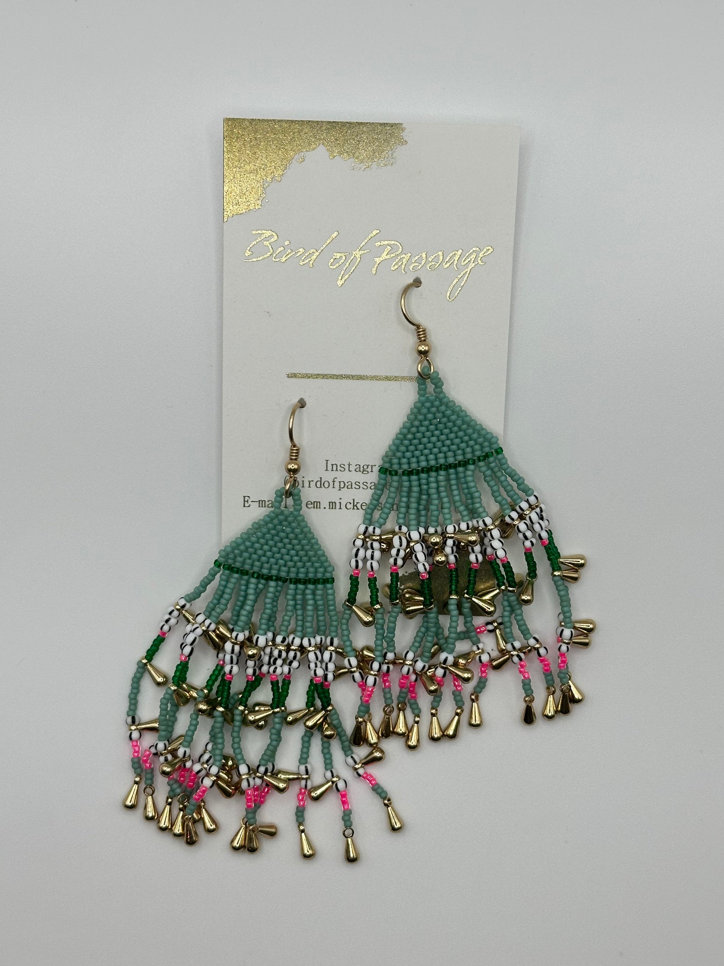 Beaded Spring Confetti Earrings