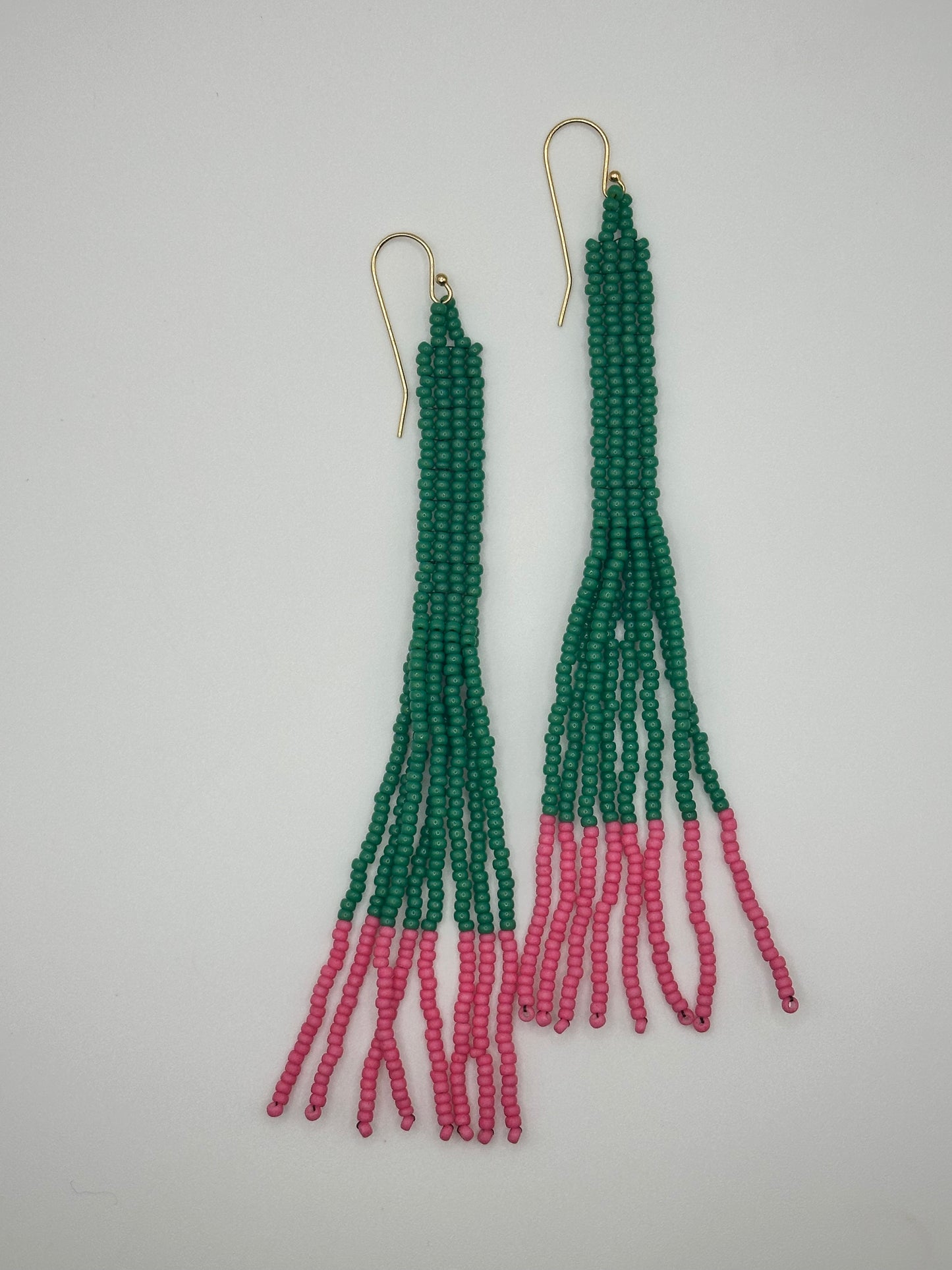 Watermelon Beaded Earrings