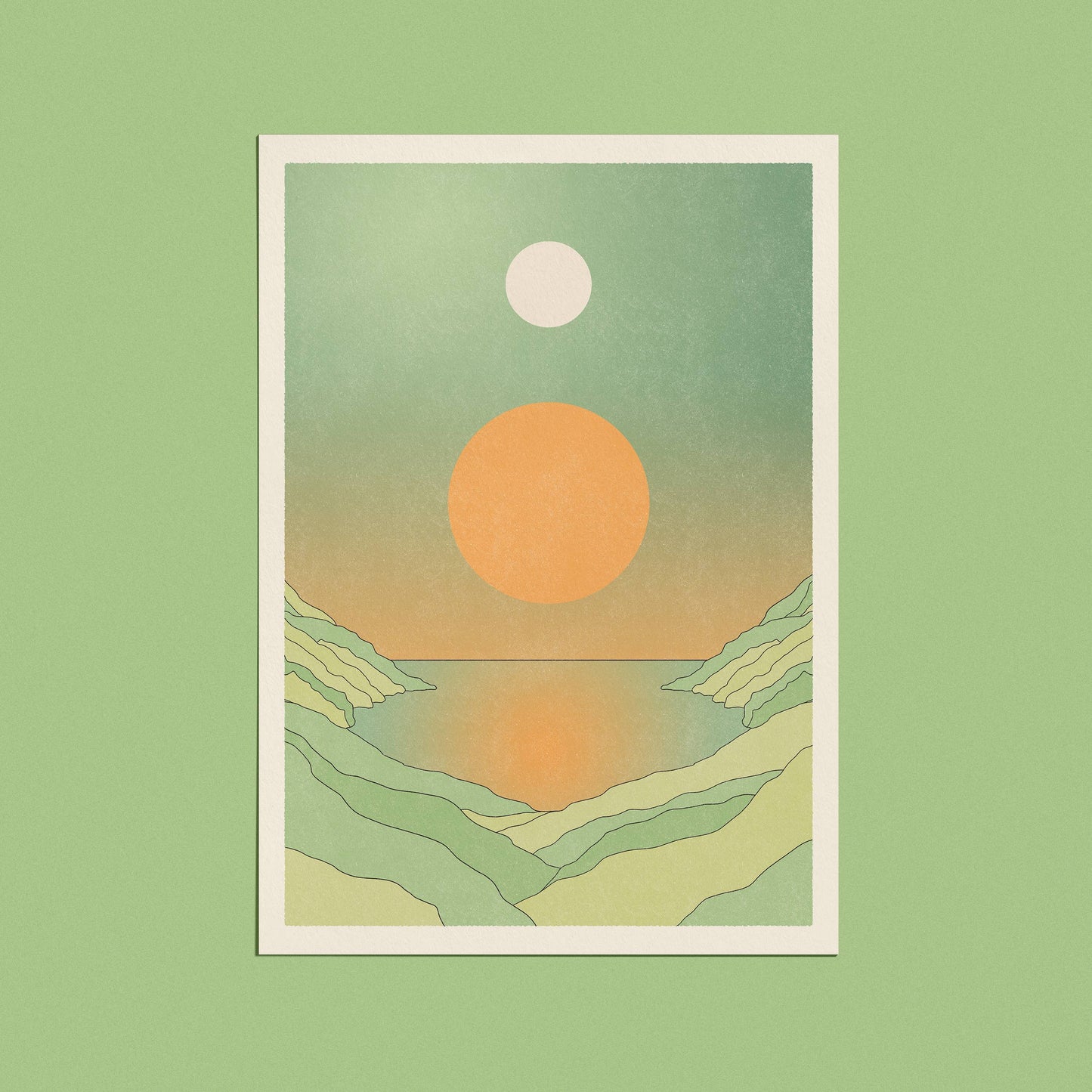 Lagoon Print Card