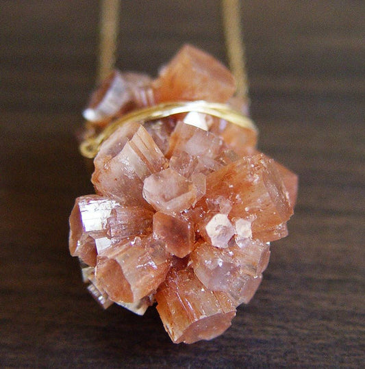 Aragonite Gold Necklace