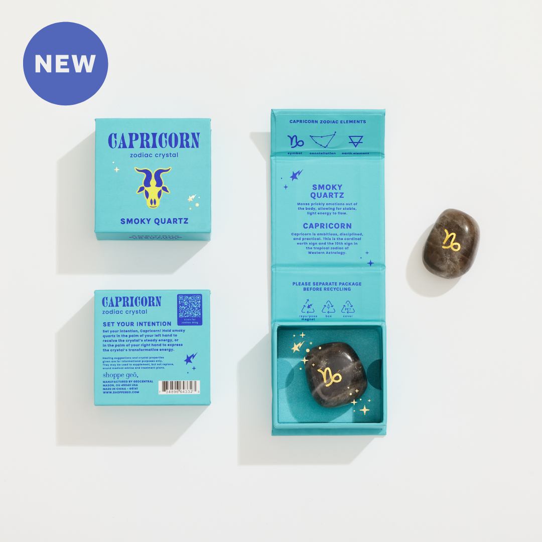 Capricorn Boxed Zodiac Crystal – Smoky Quartz