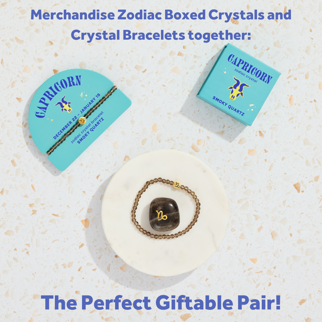 Capricorn Boxed Zodiac Crystal – Smoky Quartz