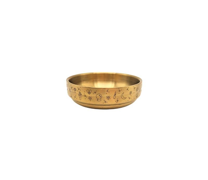 Brass Altar Offering Ritual Bowl