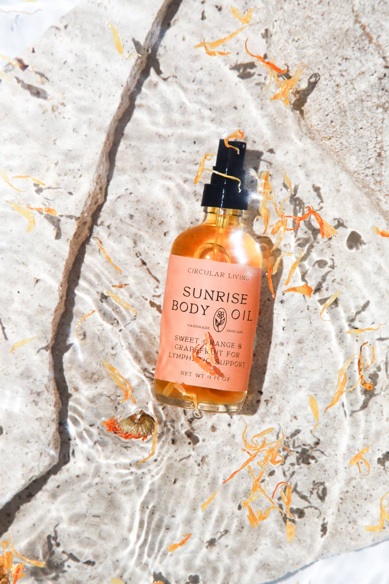 Organic Sunrise Body Oil: Sweet Orange & Grapefruit