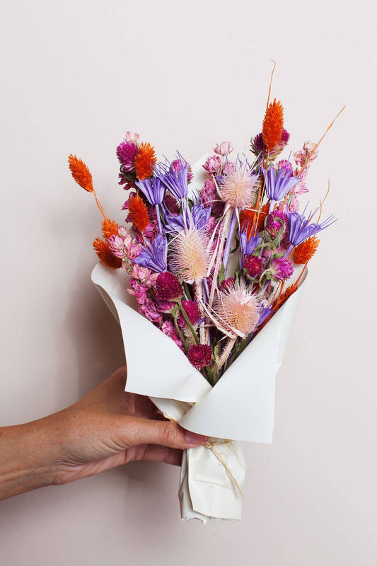 Bright Dried Flower Bouquet