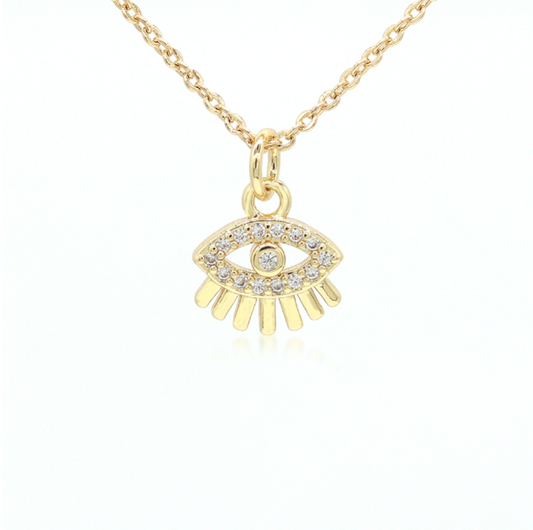 Eye Gold Necklace