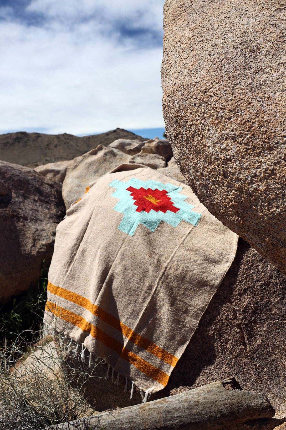 Tribe + True Taos Two Mesa Handwoven Blanket