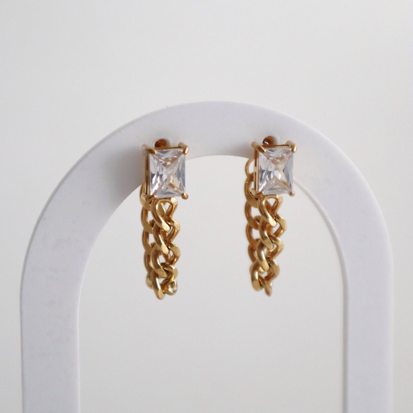 Nova Chain Drop Earrings