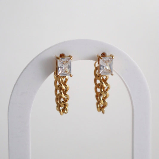 Nova Chain Drop Earrings