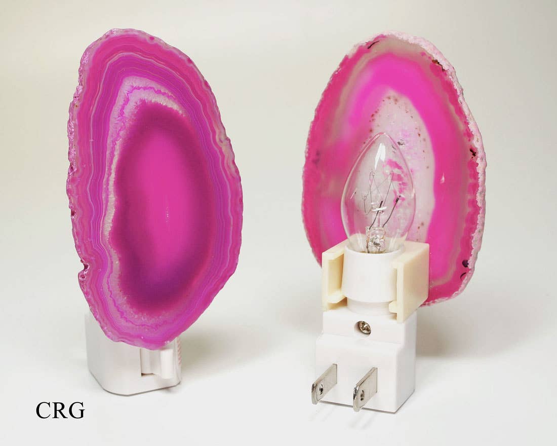 Pink Agate Nightlight