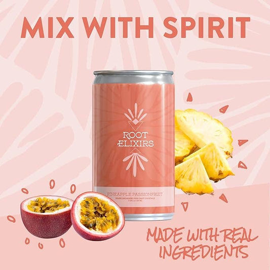 Root Elixirs Sparkling Pineapple Passionfruit