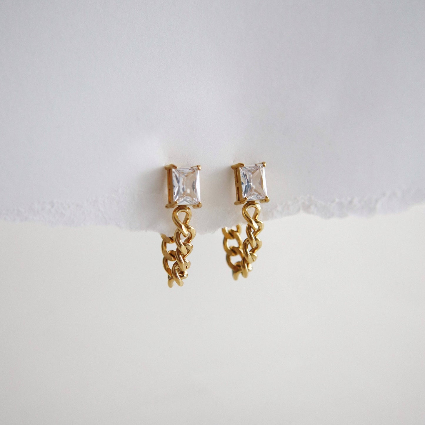 Nova Chain Drop Earrings