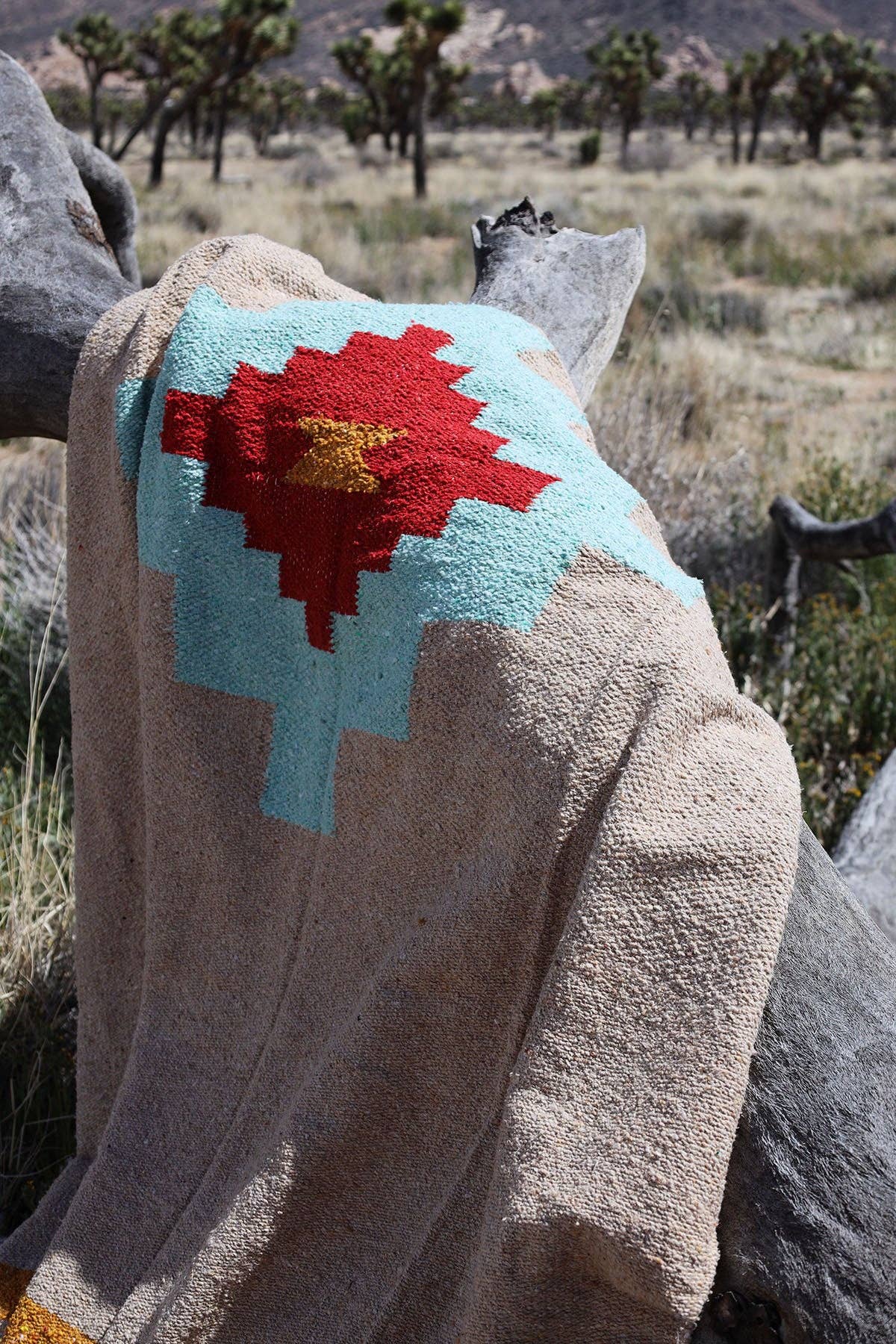 Tribe + True Taos Two Mesa Handwoven Blanket