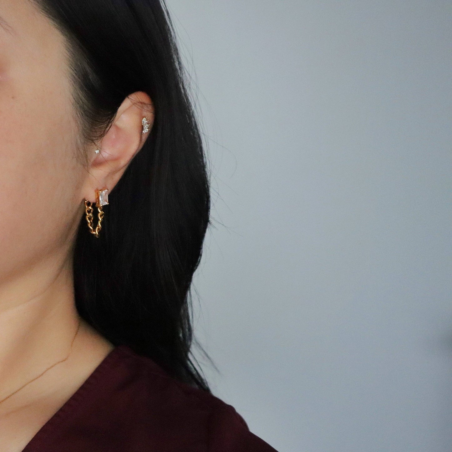 Nova Chain Drop Earrings