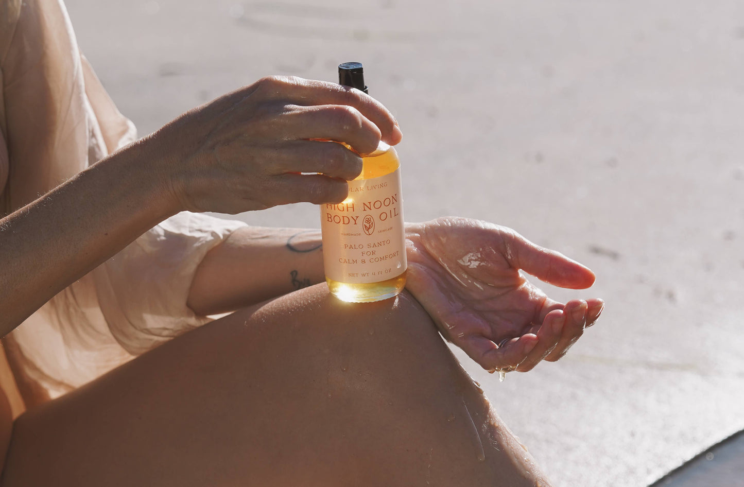 Organic High Noon Body Oil: Palo Santo