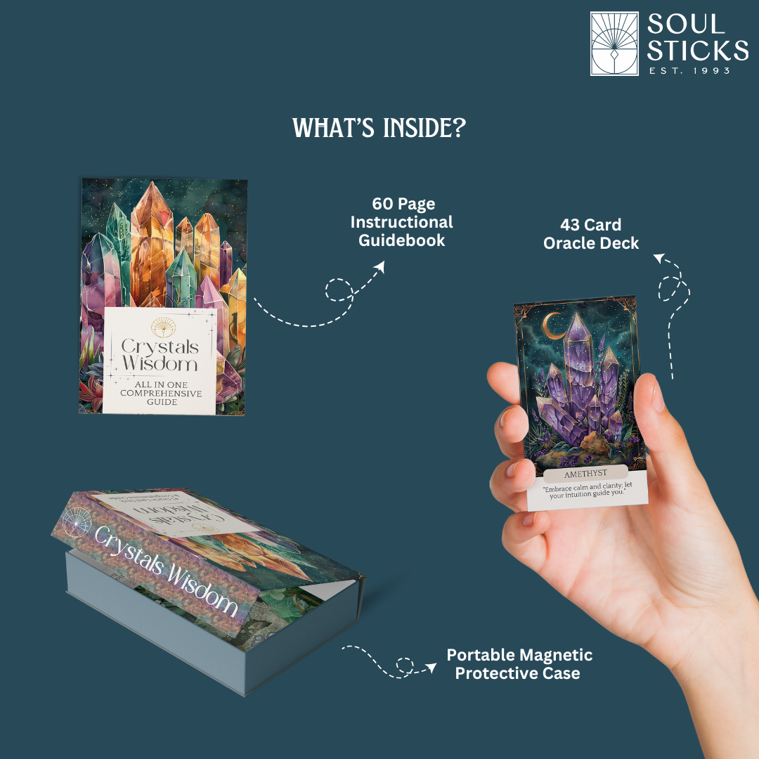 Crystals Wisdom Oracle Card Deck