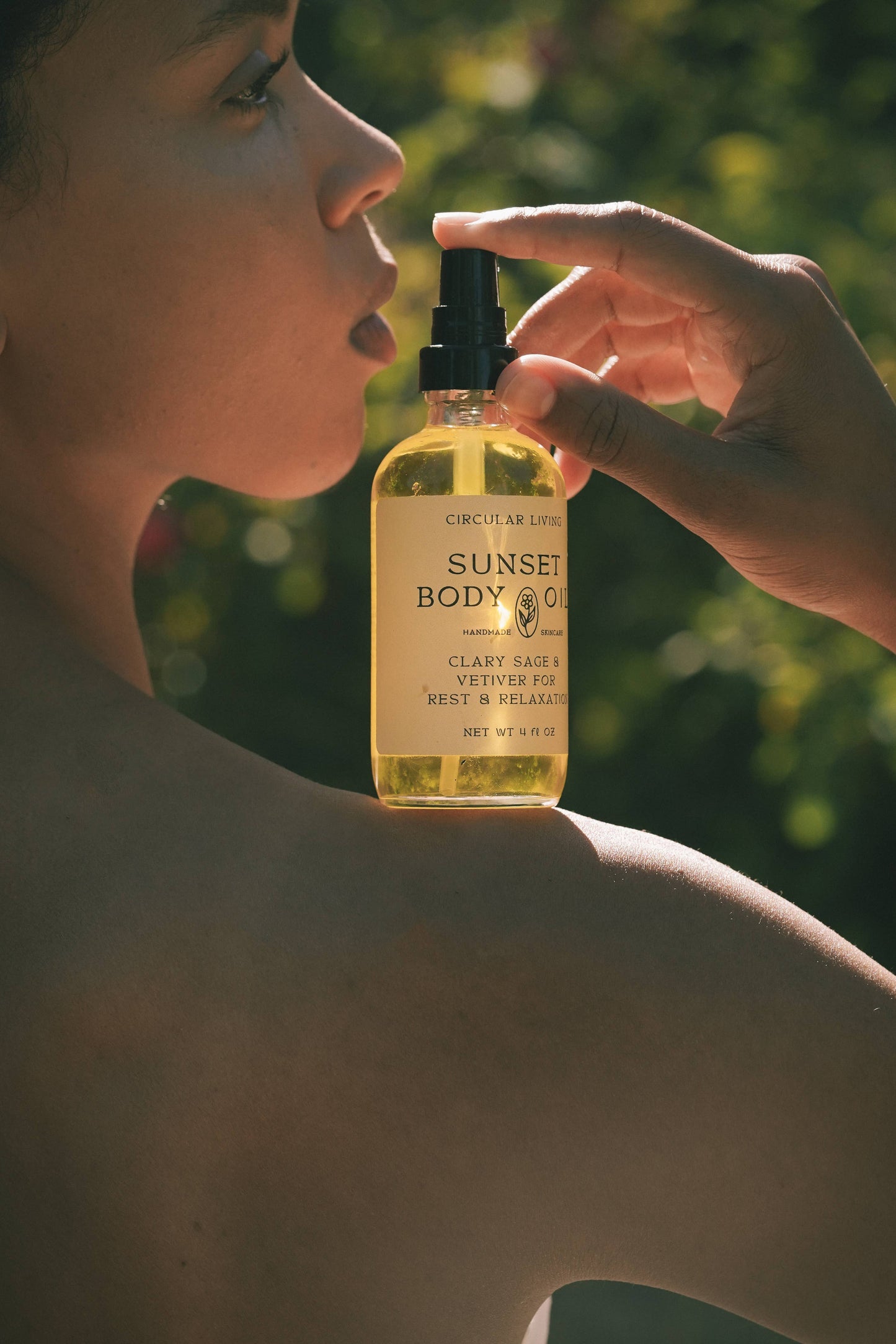 Organic Sunset Body Oil: Clary Sage & Vetiver