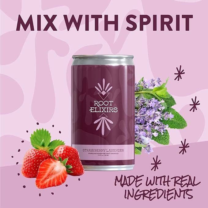 Root Elixirs Sparkling Strawberry Lavender