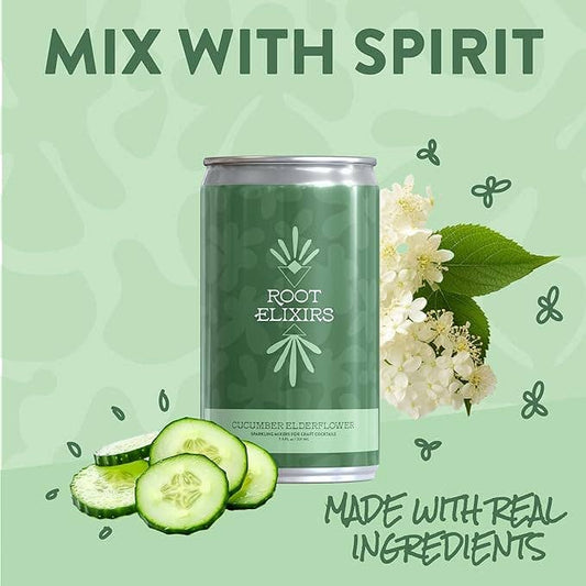 Root Elixirs Sparkling Cucumber Elderflower