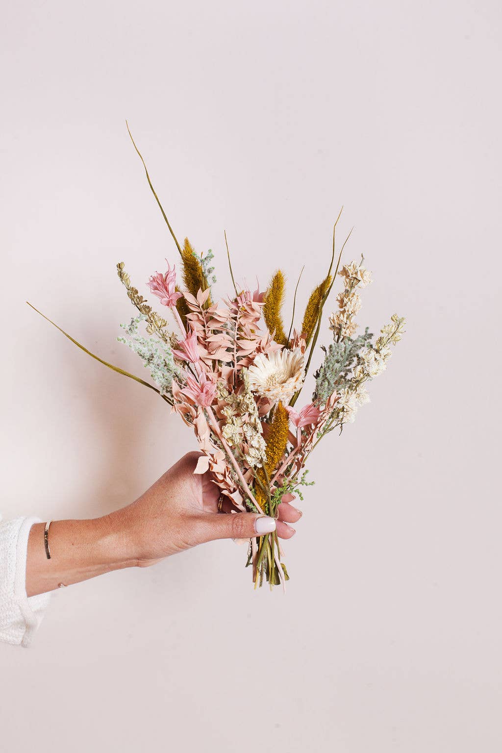 Pastel Dried Flower Bouquet