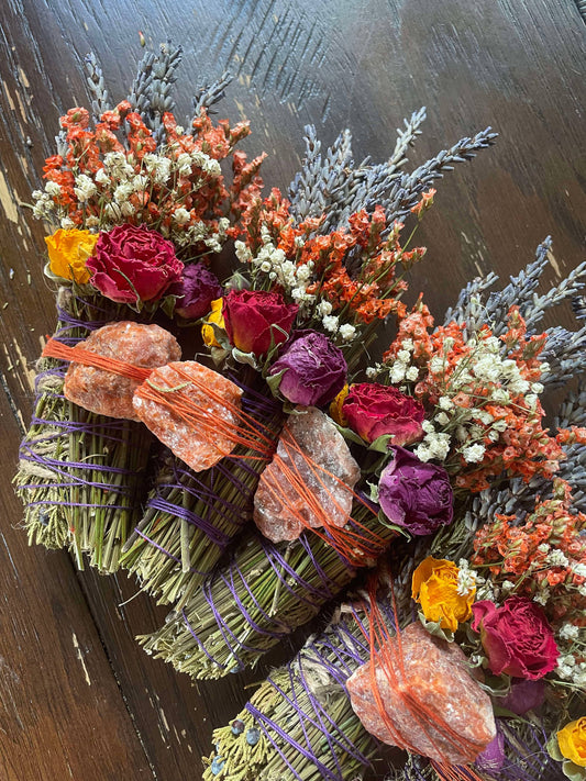Sunstone Smudge Stick, Cedar and Lavender Smoke Cleansing Wa