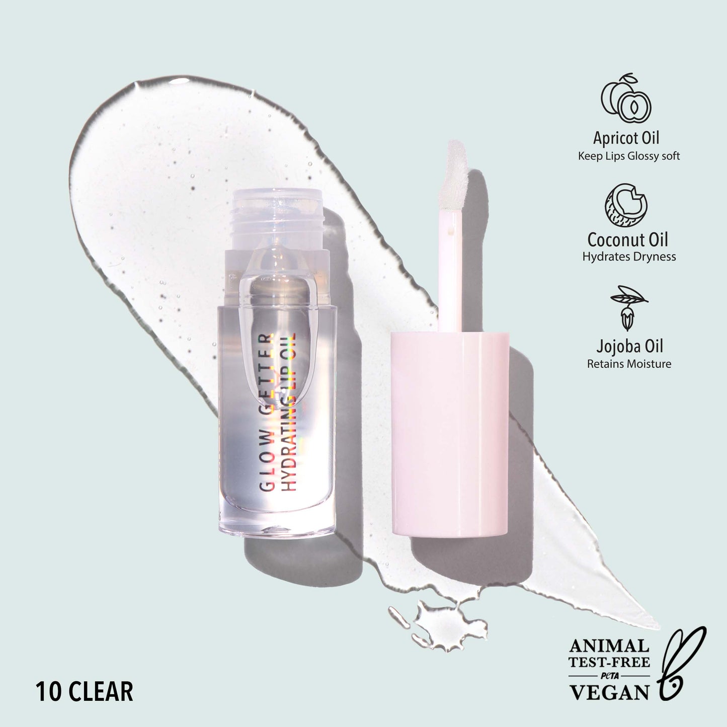 Glow Getter Hydrating Lip Oil / CLEAR 010