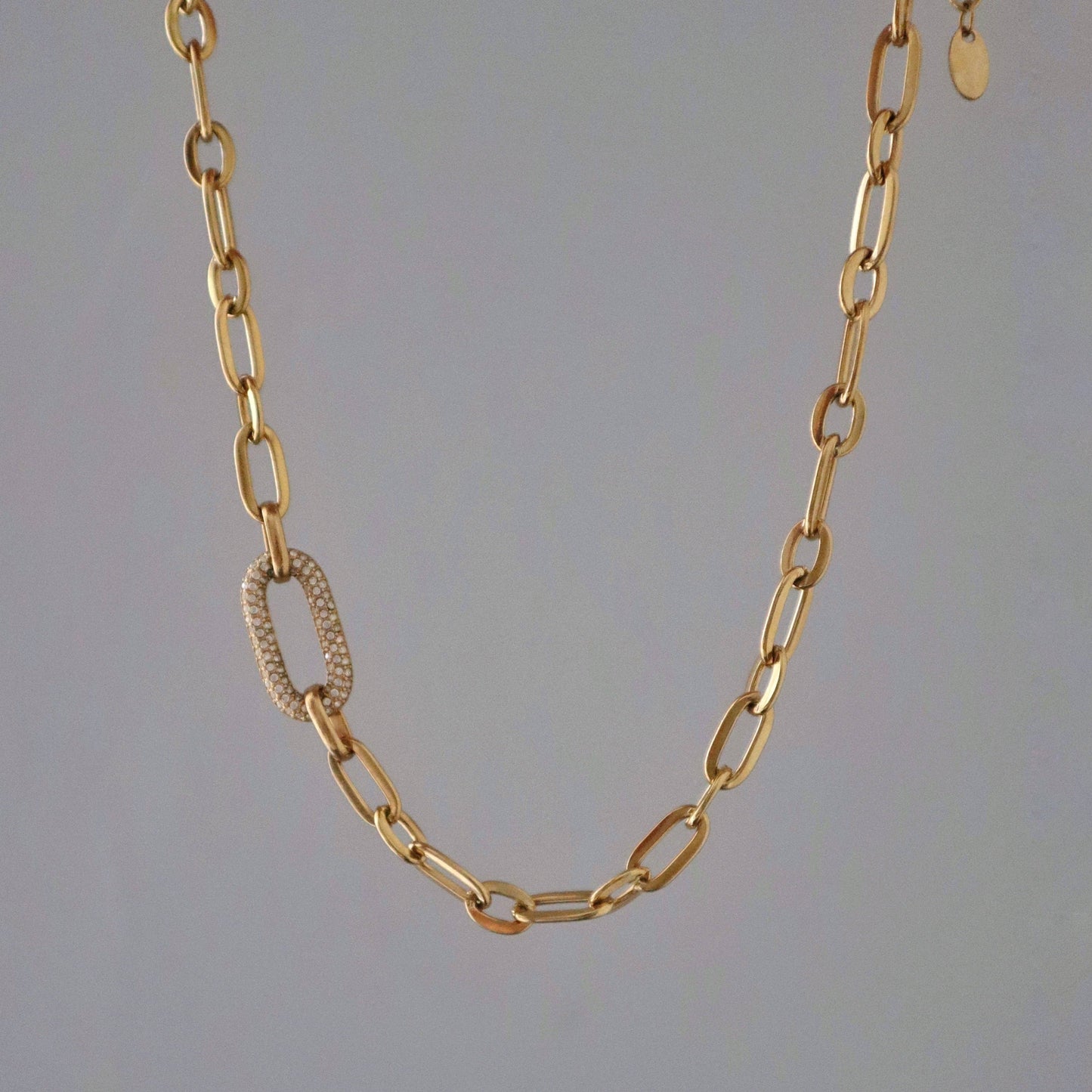 Pave Link Chunky Chain