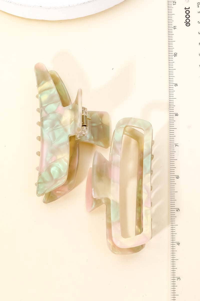 Rectangle Cutout Hair Claw
