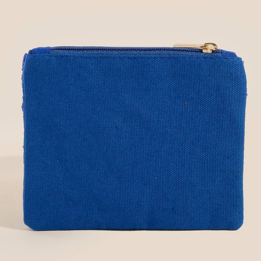 Seed Beaded Evil Eye Coin Purse