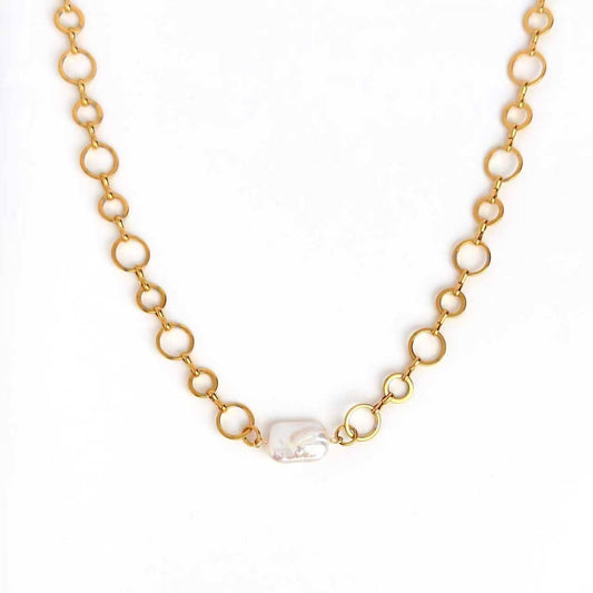 Halo Fresh Water Pearl Necklace
