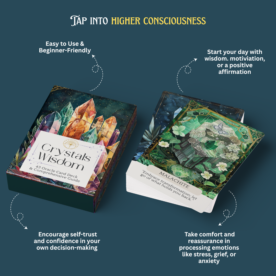 Crystals Wisdom Oracle Card Deck