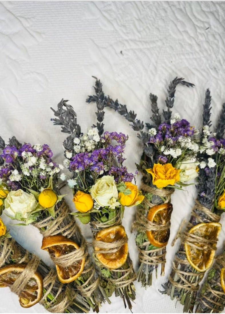 Lemon, Lavender, Mint, Lemon Spring Smudge Stick