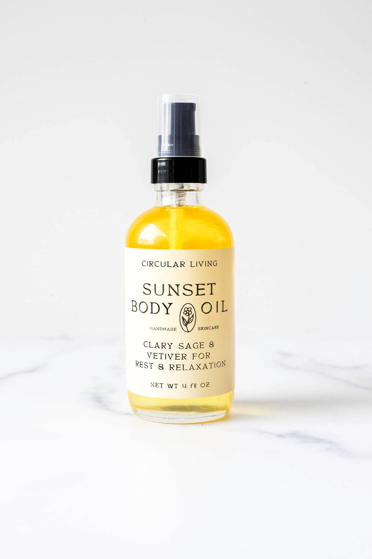 Organic Sunset Body Oil: Clary Sage & Vetiver