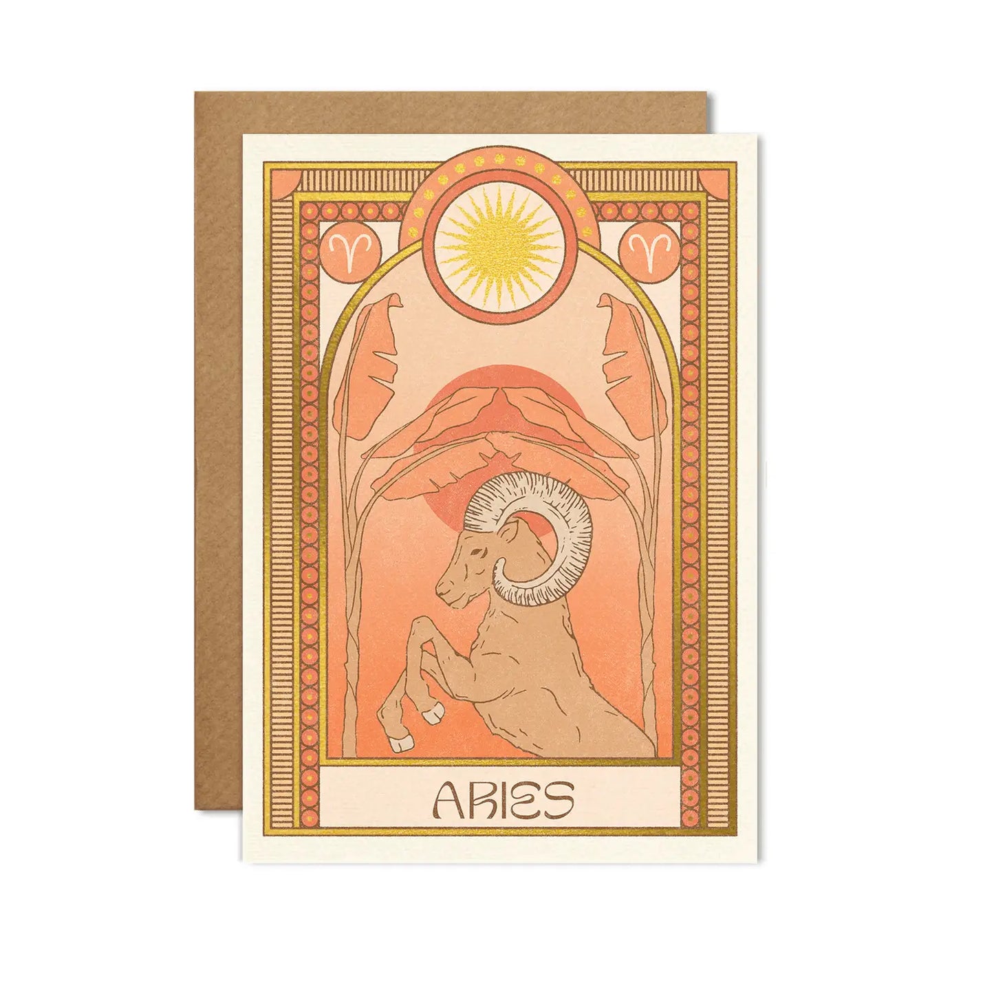 Aries Zodiac Card