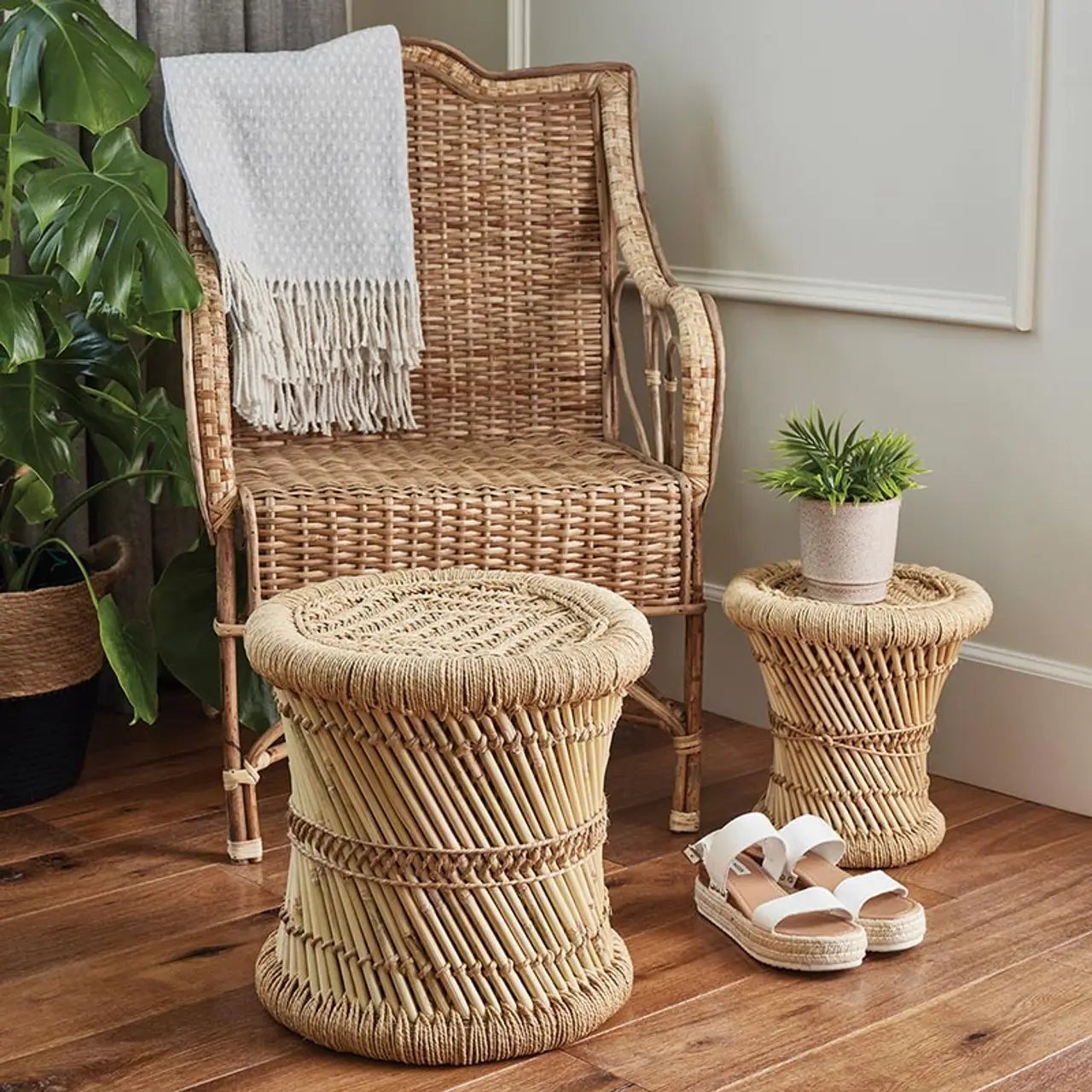 Bamboo Stool Large