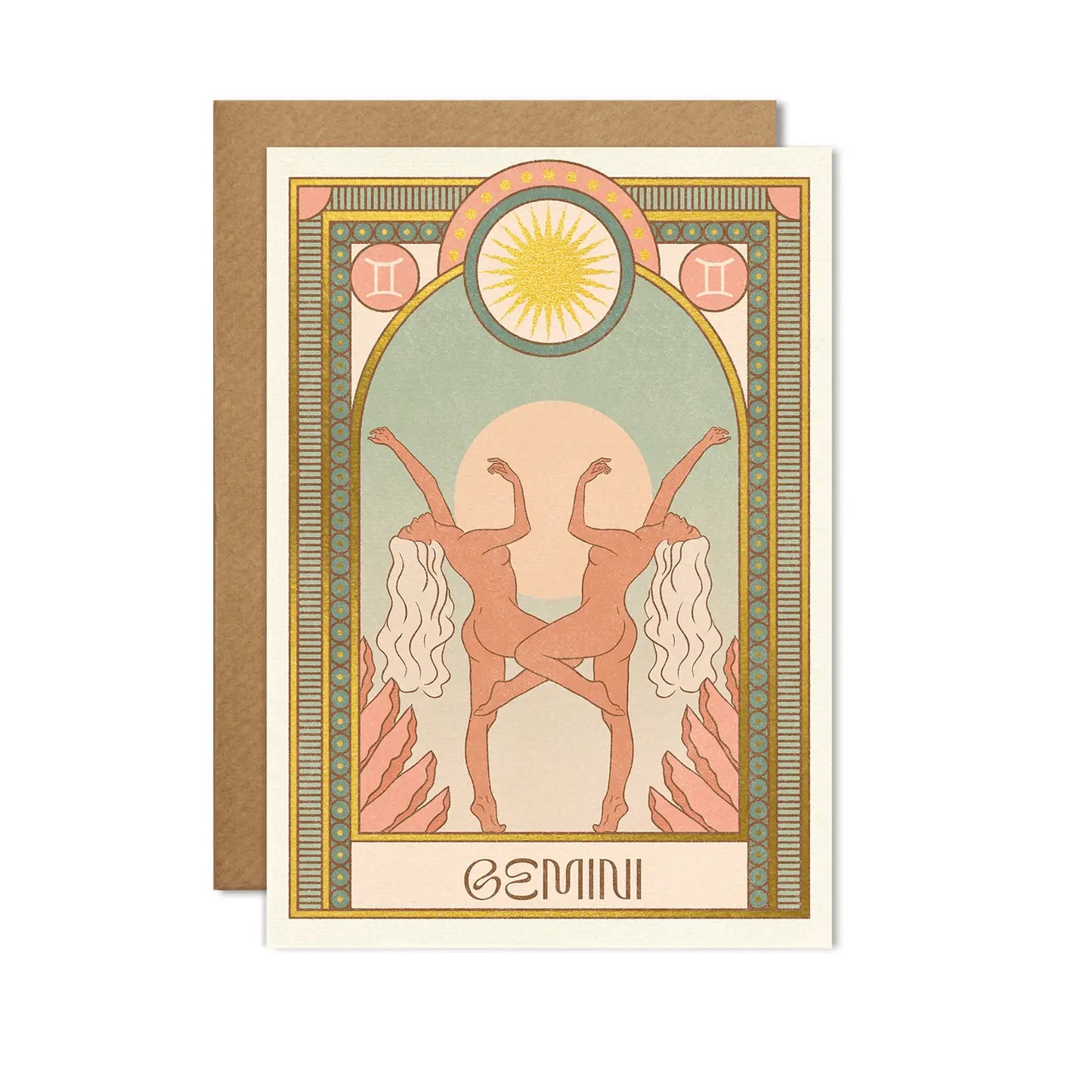 Gemini Zodiac Card