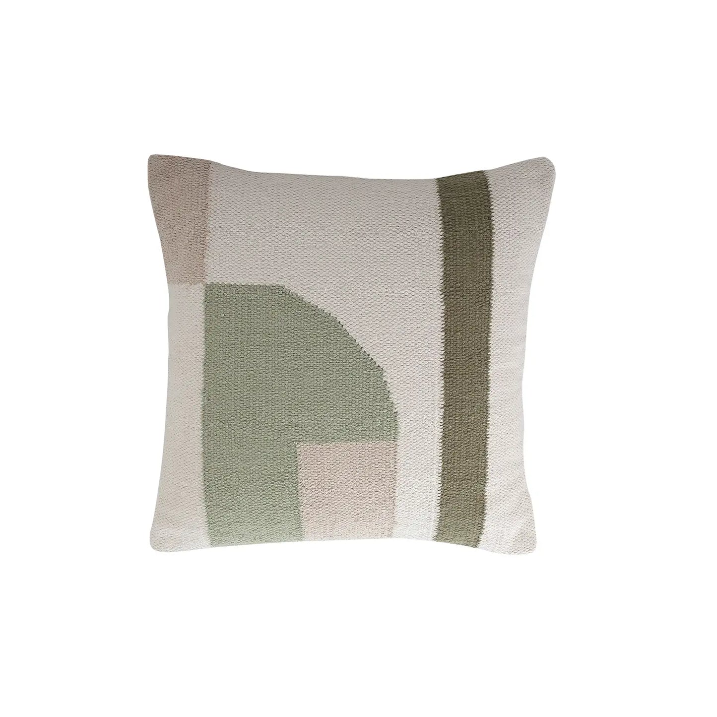 Geo Shapes Throw Pillow - Sage