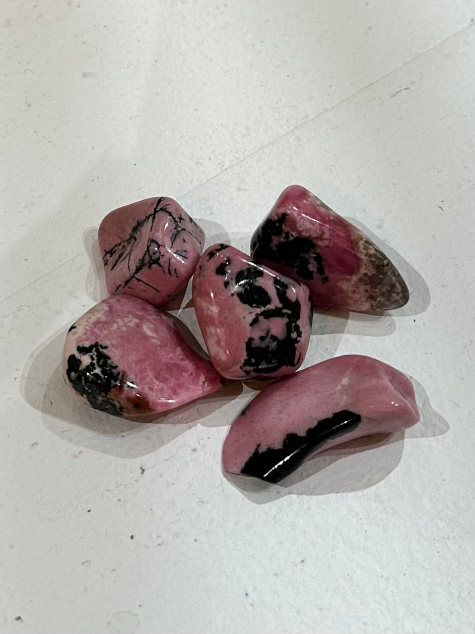 Tumbled Rhodonite