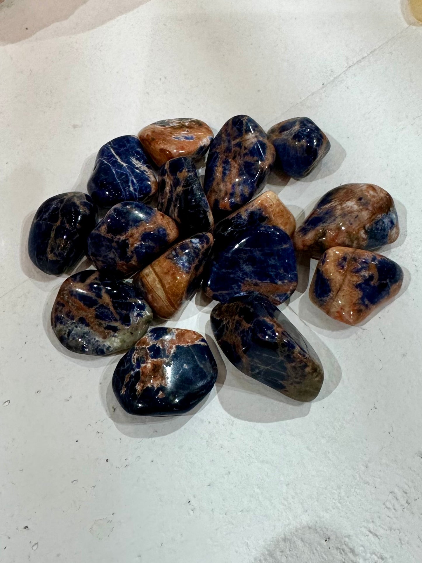 Tumbled Sunset Sodalite