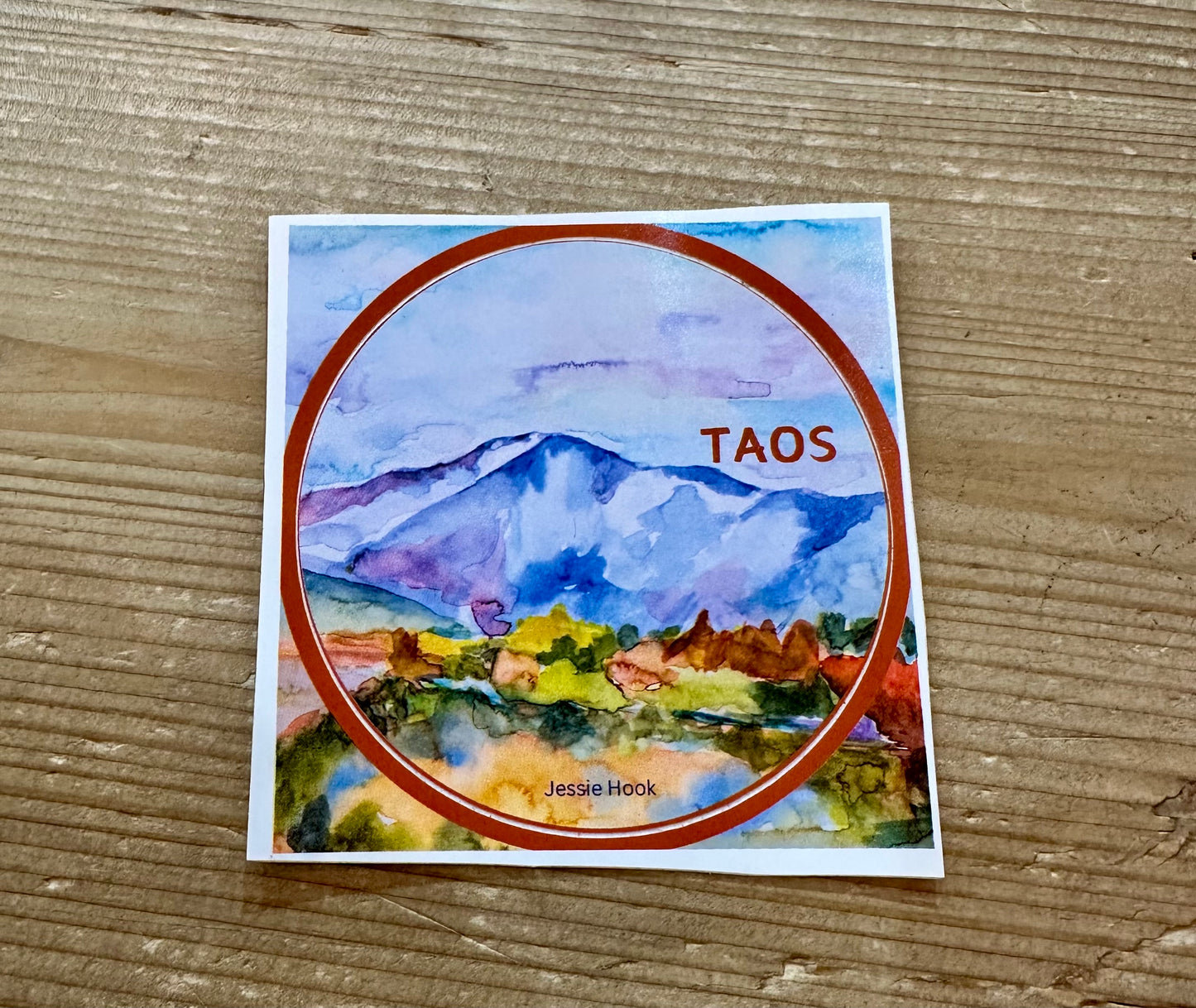 Taos Watercolor Stickers